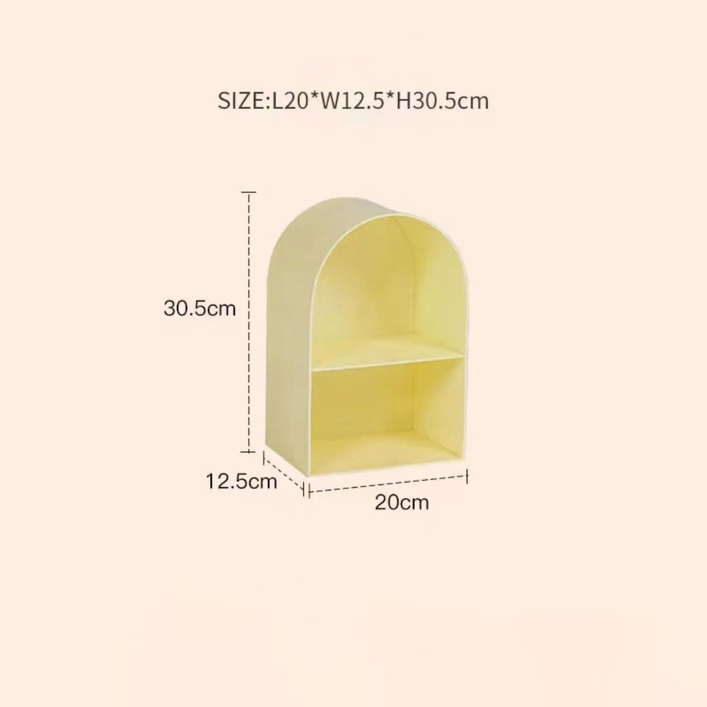 Double Tiers Acrylic Desktop Storage Rack for Cup & Perfume Organization