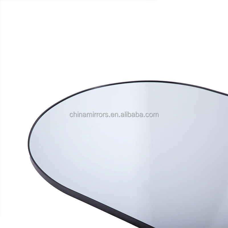 Large Full-Length Floor Mirror with 4mm Thickness Full Body Decorative Wall Arch Metal Frame Furniture for Wedding Occasions