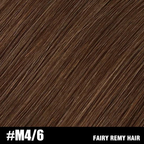 Fairy Remy Hair 20-22" Remy Keratin Flat Tip Human Hair Extensions Straight Capsules Natural Pre Bonded Hair 0.8g/Strand