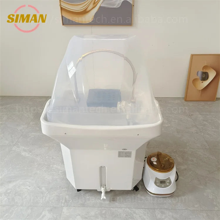 Siman 60L Water Tank for Spa Barber Shop Portable Adjustable Height Washing Hair Bowl Shampoo Basin Sink Popular Salon Furniture