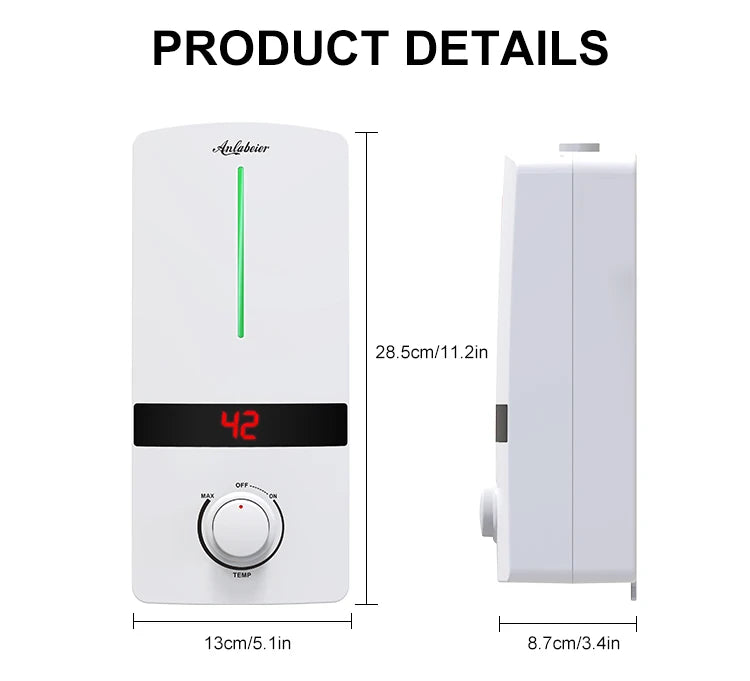 New Design 1.0-5.5kw Small Low Wattage Electric Hot Water Heaters for Bath at Home