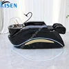 KISEN Luxury Portable Salon Furniture Electric Massage Hair Spa Washing Bed with Water Circulation for Barber Shops