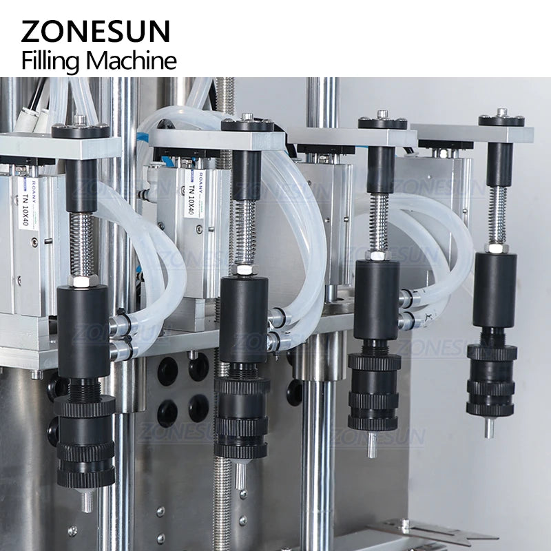 ZONESUN ZS-YTZL500 Semi Automatic Desktop 4 Heads Cosmetic Liquid Vacuum Perfume Filling Machine