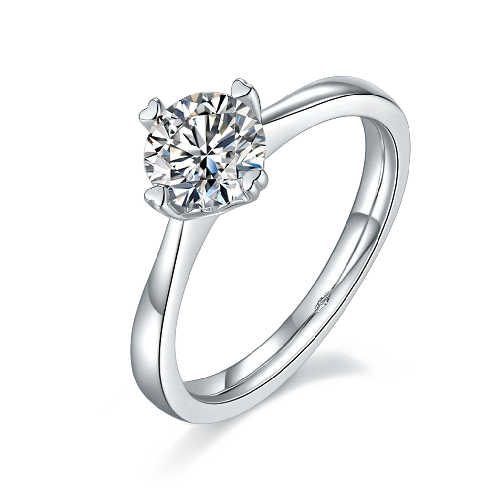Hailer Engagement Ring with Moissanite Diamond Jewelry Rings for Women