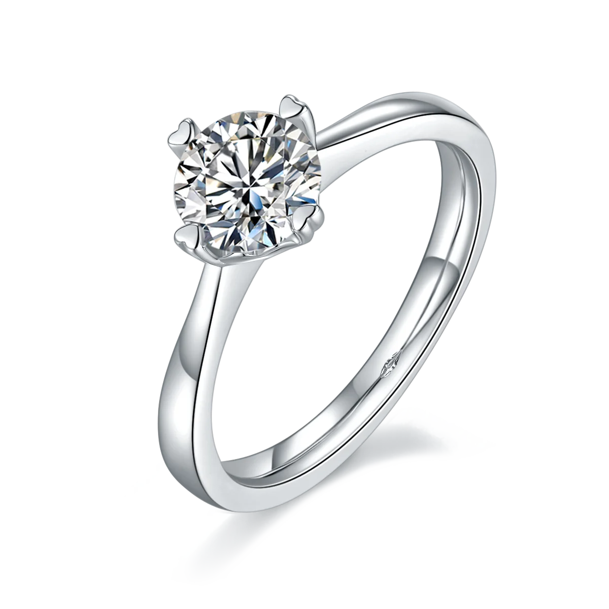 Hailer Engagement Ring with Moissanite Diamond Jewelry Rings for Women