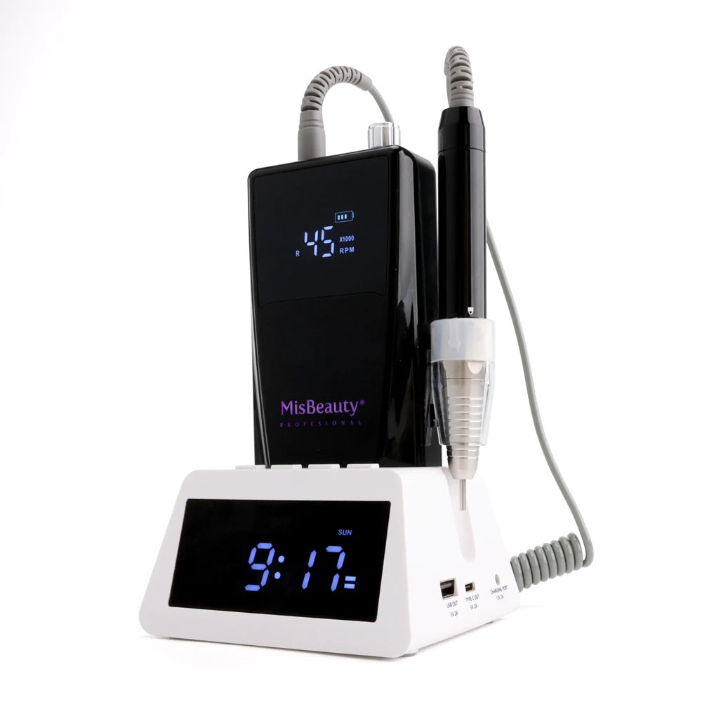 High Quality 45000 RPM Professional Pedicure Tool 85W Desktop Electric Nail Drill Machine Brushless Motor Portable E File