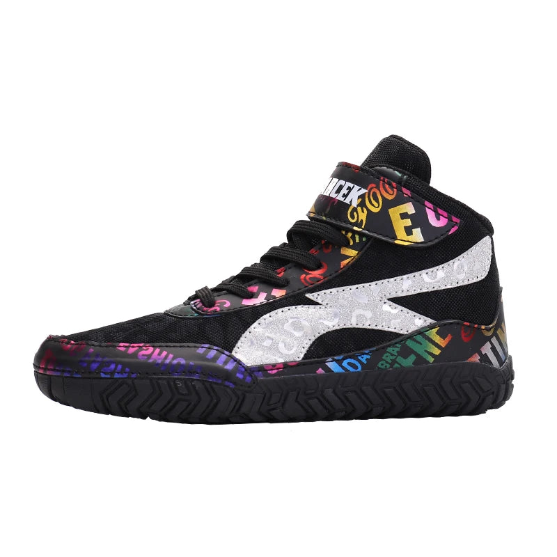 Manufacturer Wholesale High-end Leather Anti Slip Wear-Resistant Boxing Shoes for Men Model 603