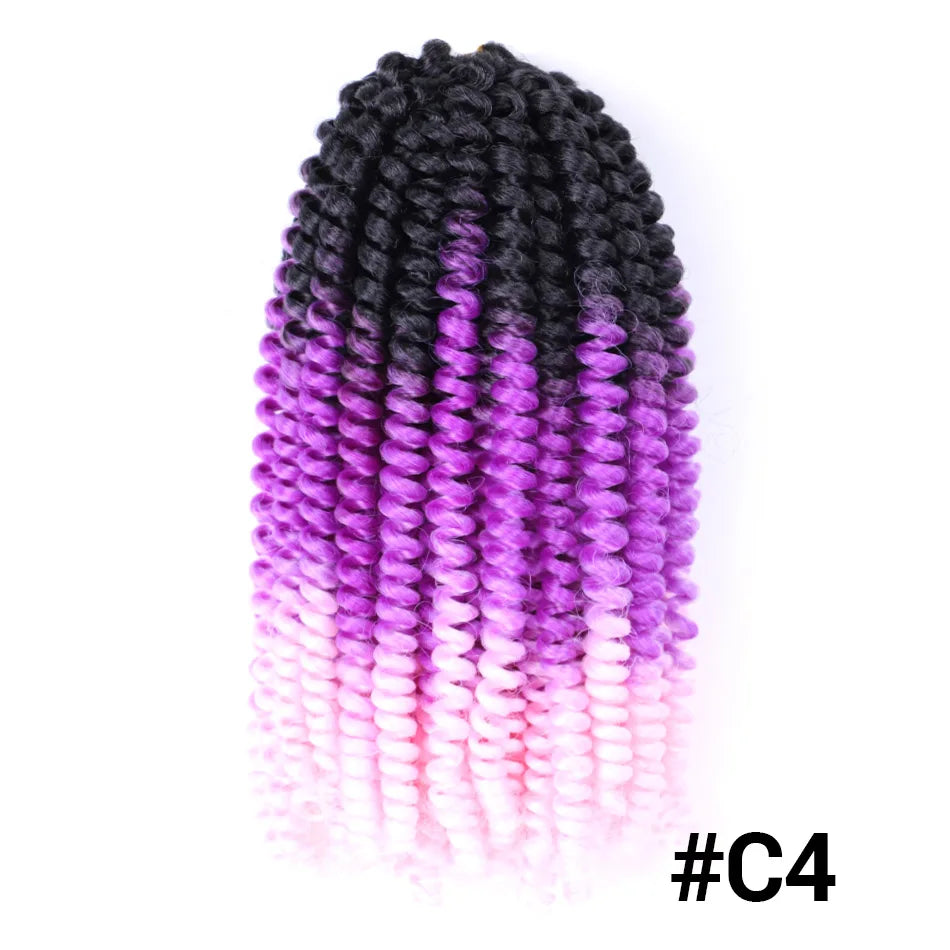 Ombre Spring Twist Braiding Hair Synthetic Crochet Braids Passion Twist Pre-Twist Crochet Hair Extensions Jamaica Bounce Twist