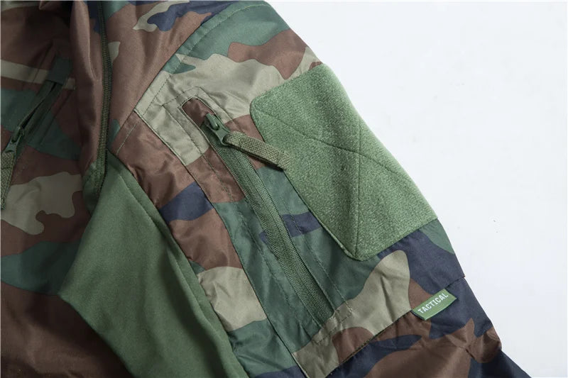Mege Men's Tactical Jacket Coat Fleece Parka Outdoor Outwear Lightweight Gear