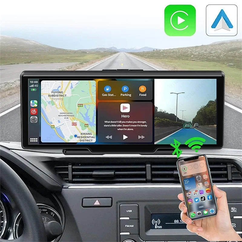 10inch High-Definition OLED Wireless GPS Windshield Portable Driving Recorder Cross-Border Car Navigation Device 1 Year Warranty