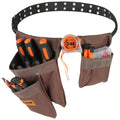 VEVOR Tool Belt, Adjusts from 29 Inches to 54 Inches, Polyester Heavy Duty Tool Pouch Bag, Detachable Tool Bag