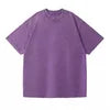 Custom Embroidered 230g Polyester/Cotton Washed Regular Fit T-shirt A3