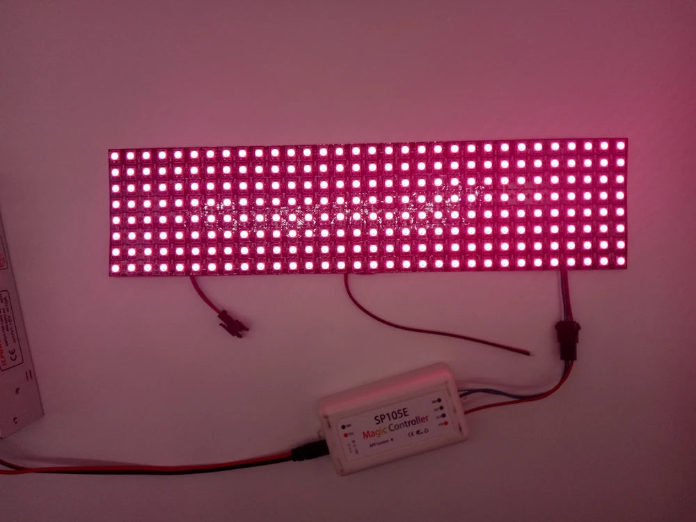 WS2812B LED Digital Flexible Individually Addressable Panel Light WS2812 8*8 16*16 8*32 Pxiels Module Matrix Screen DC5V