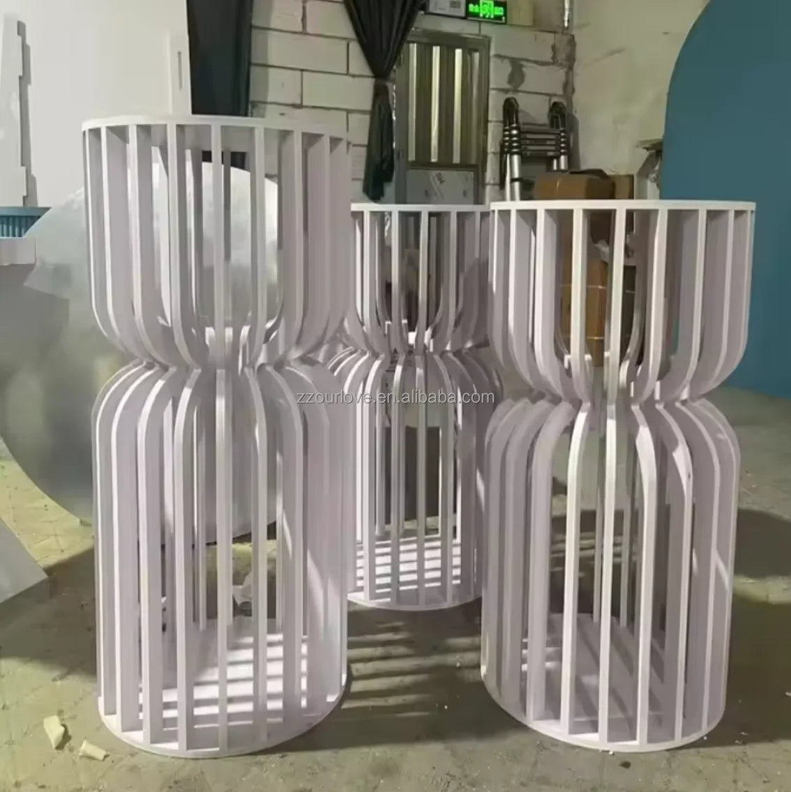 High Quality Modern White PVC Stand for Baby Shower Party