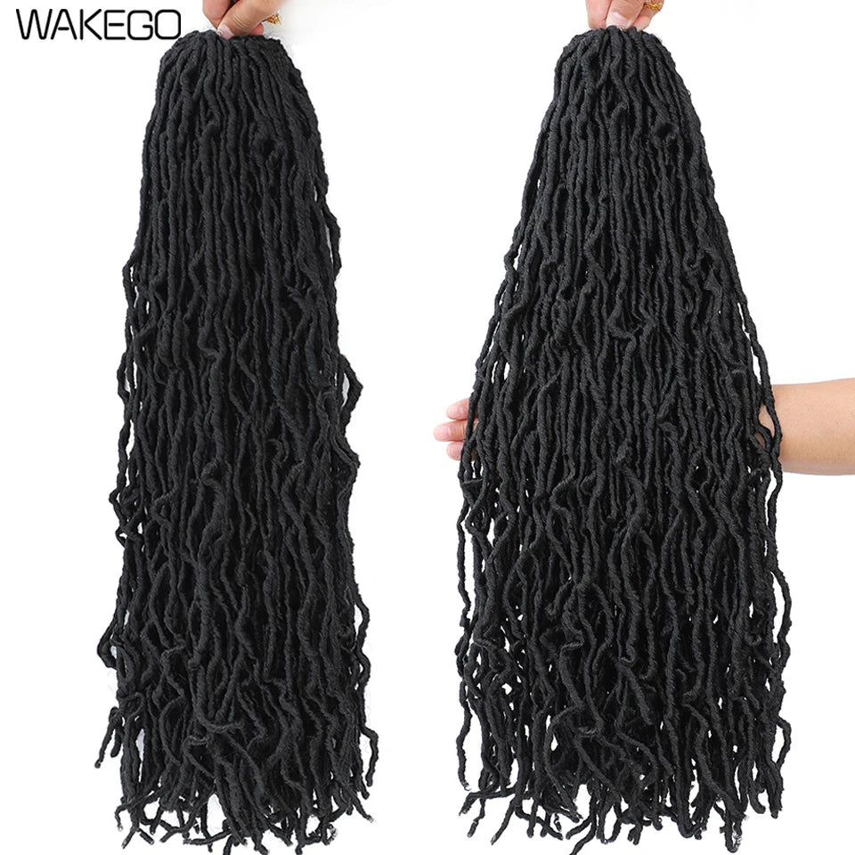 Top Faux Dreadlocks Extension 36 pulgadas Super Long New Faux Locks Crochet Braid Bouclé Pre Extended New Soft Locs Crochet Hair