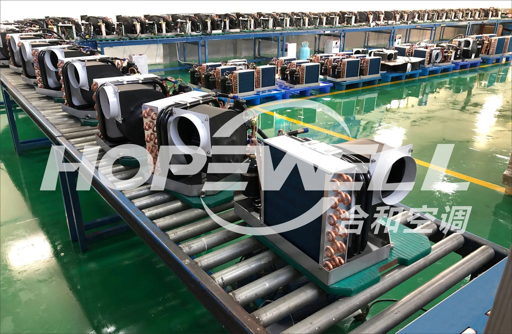 HOPEWELL Marine Self-Contained Yacht Air Conditioner 10000BTU 110V 60HZ TECUMSEH Compressor Eco-Friendly Floor Standing 1 Year