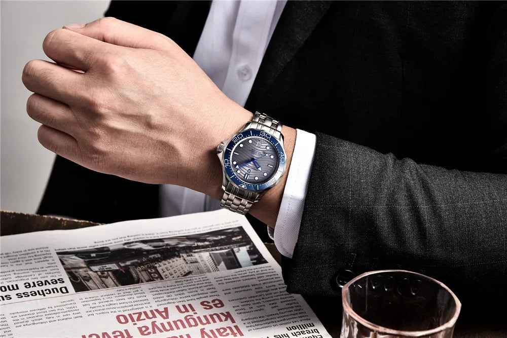 PAGANI DESIGN 2026 New Top Brand Luxury Automatic Watch Men AR Sapphire crystal Mechanical Wristwatch Men Miyota 8215 Movt Clock