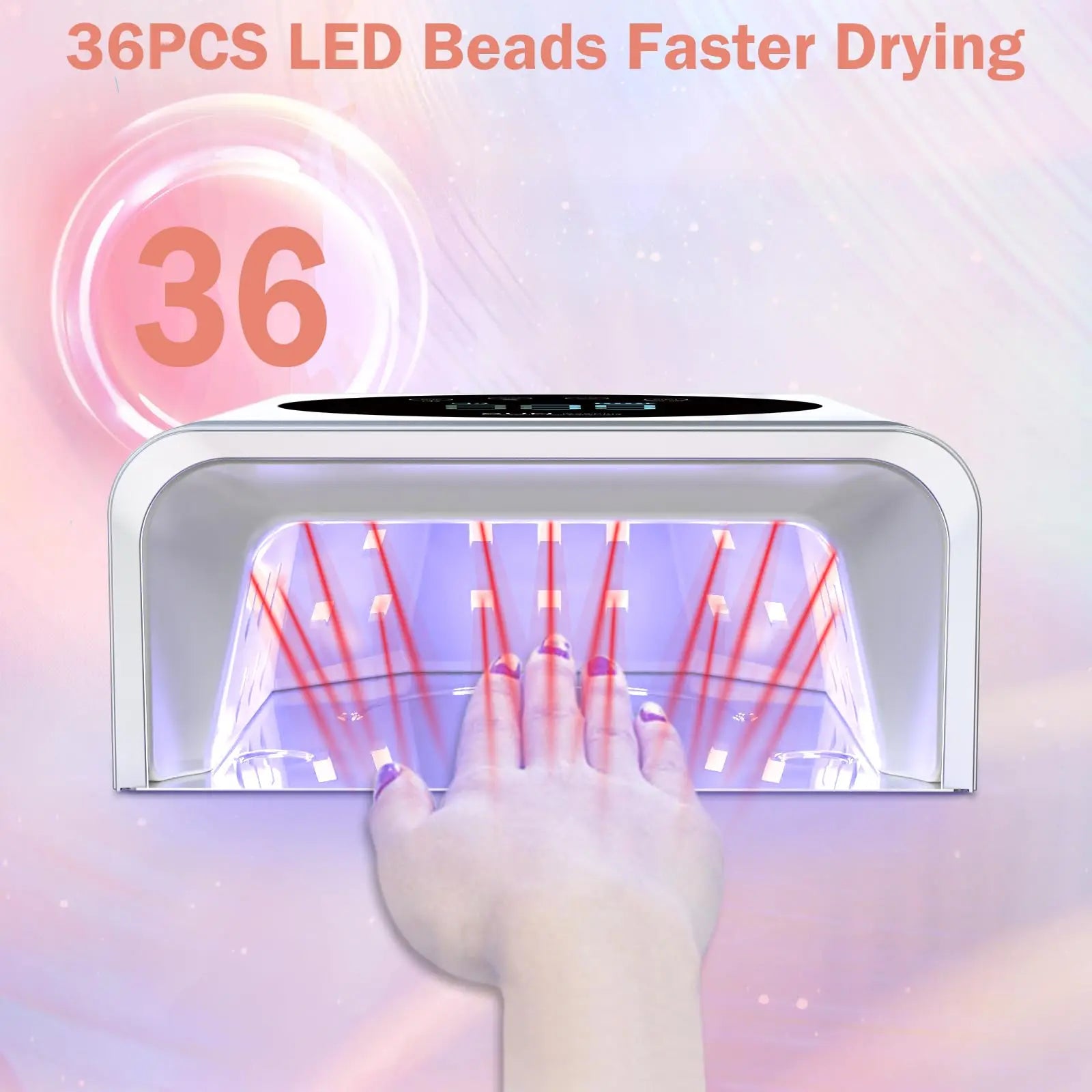 X22 New Arrivals in China Supplier 72W Max Power Uv Led Nail Lamp Completed Drying Gel Nails Polish Equipment