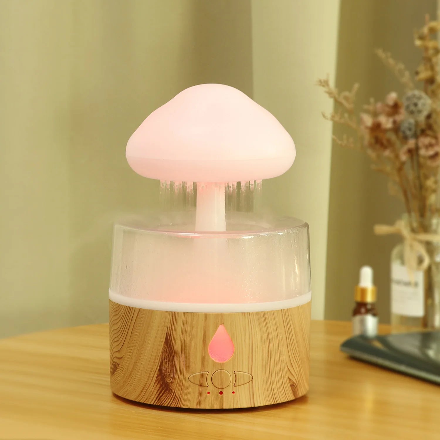 Factory Direct 7 Color LED Light Ultrasonic Air Diffuser Essential Oil Mist Maker Fogger Rain Cloud Humidifier for Car Outdoor
