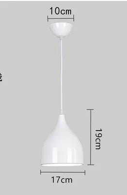 Modern Pendant Lamp  E27 Pendant Lights For Dinning Bedroom Restaurant Hanging Lamp Nordic Aluminum Lampshade LED Kitchen Light