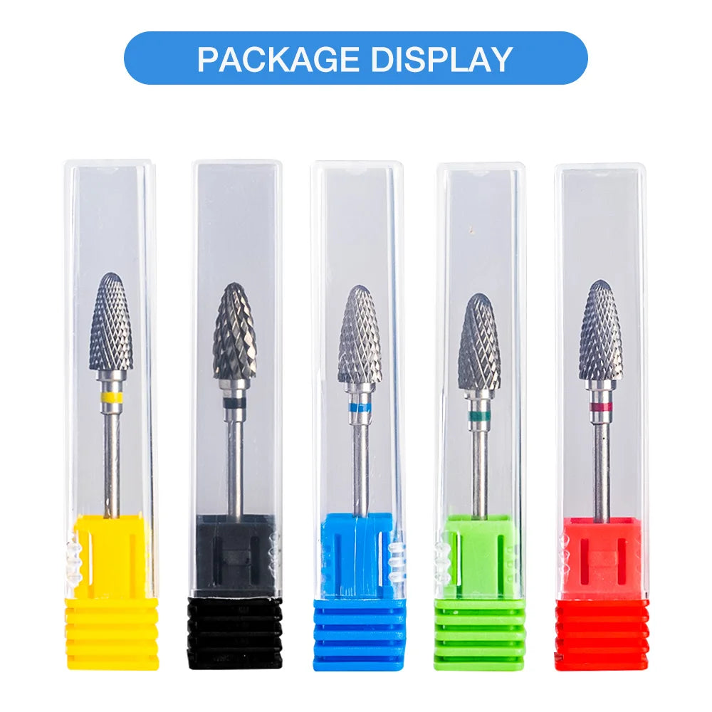 Nail Drill Burr Bits Ceramic Milling Cutter Manicure Nail Drill Bits Electric Nail Mills Cutter for Manicure Machine