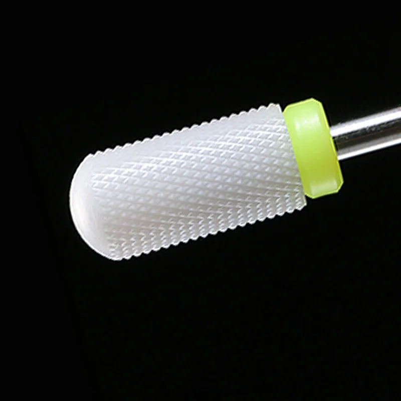 Ceramic Nail Drill Bit Milling Cutter for Electric Manicure Drill Bits Flame Corn Files for Pedicure Machine Polish Accessory