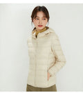 Winter Women Hooded Puffer Jackets Ultra Light Down Jacket Warm Coat Parka Female Portable Outwear Windbreaker Quilted Jacket