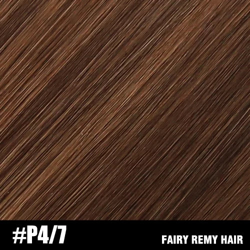 Fairy Remy Hair 20-22" Remy Keratin Flat Tip Human Hair Extensions Straight Capsules Natural Pre Bonded Hair 0.8g/Strand