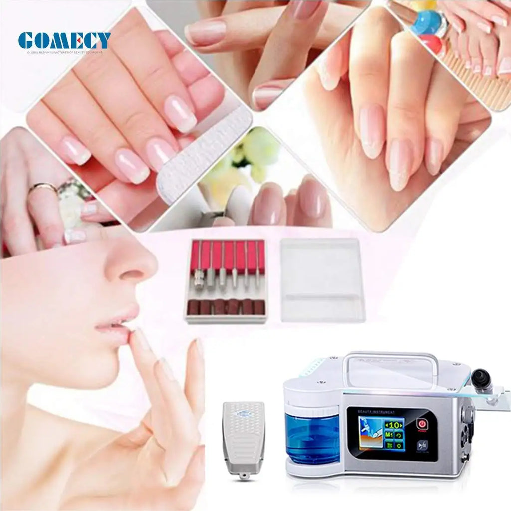 GOMECY Nail Drill Machine 40000rpm Professional Acrylic Power Gms Spray for Nails with Vacuum