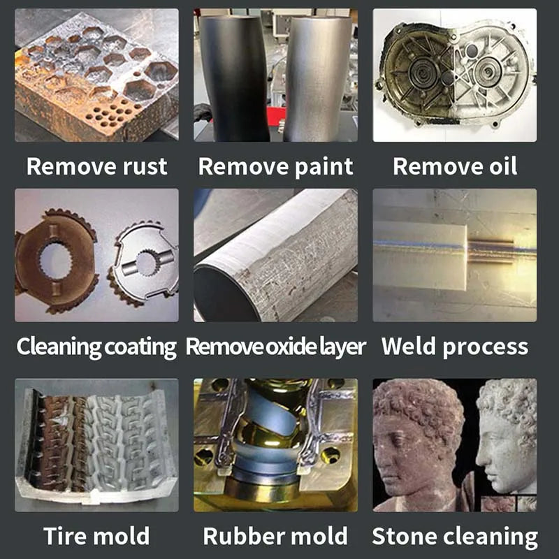 300W High Power Pulse Laser Cleaning Machine for Heavy Duty Industrial Rust Removal Professional Cleaning Solution