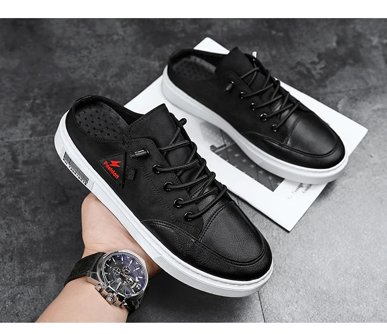 Men's Slip-ons Canvas Shoes Non-heel Casual Shoes Autumn Summer Slippers 2021 Original Fashion Male Sneakers Zapatos De Hombre