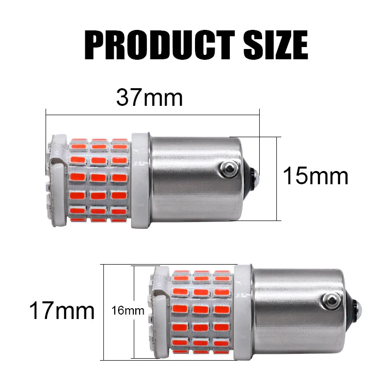 2pcs PY21W bau15s P21/5W 1156 Ba15s P21W 1157 Bay15d For Car LED Bulbs Turn Signal Light 3014 57SMD Brake Reverse Parking Lamps