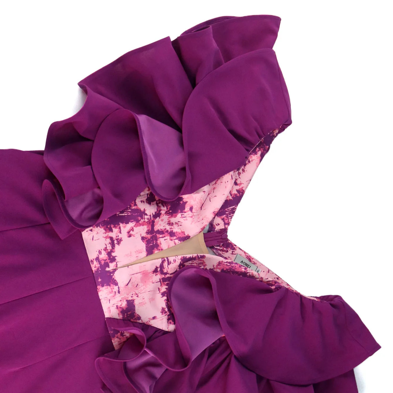 African Summer Low Cut Backless Jumpsuit Plus Size 4Xl Party Style Purple Wide Leg Pants Jumpsuit Body Suit