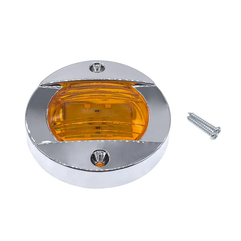 1Pcs DC12V/24V Marine Boat Transom LED Stern Light Round Cold White LED Tail Lamp Yacht Accessory Blue/White/Yellow/Green/Red