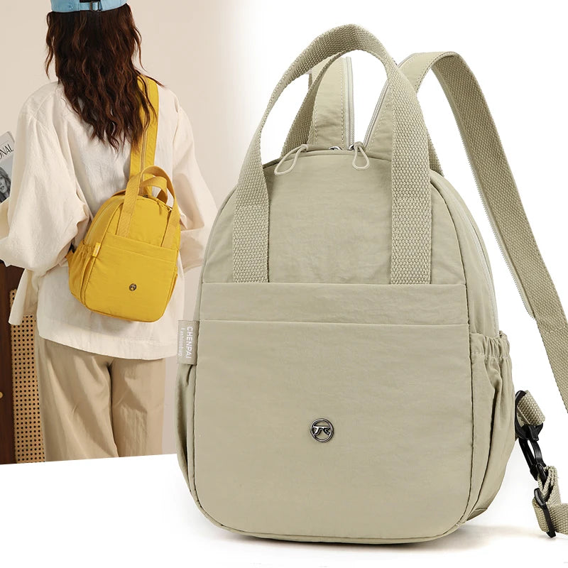 Multifunctional PU Material Backpack Fashionable  Easy Matching for Work & Outings Nut Bag