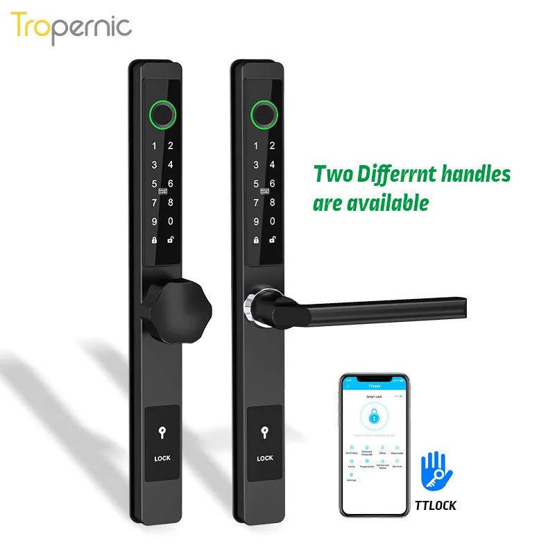 Tropernic Ttlock Stainless Steel Waterproof Cerraduras De Puertas Electronic Digital Fingerprint Smart Door Lock
