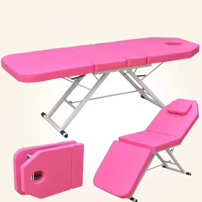 High Quality Portable Metal Folding Massage Table Modern Style Salon Hotel Bedroom Living Room Hospital Use Facial Application