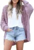 S-3XL  Spring and Autumn Top New Fashion Women's Cardigan Long Sleeved Hollow Out Sweater
