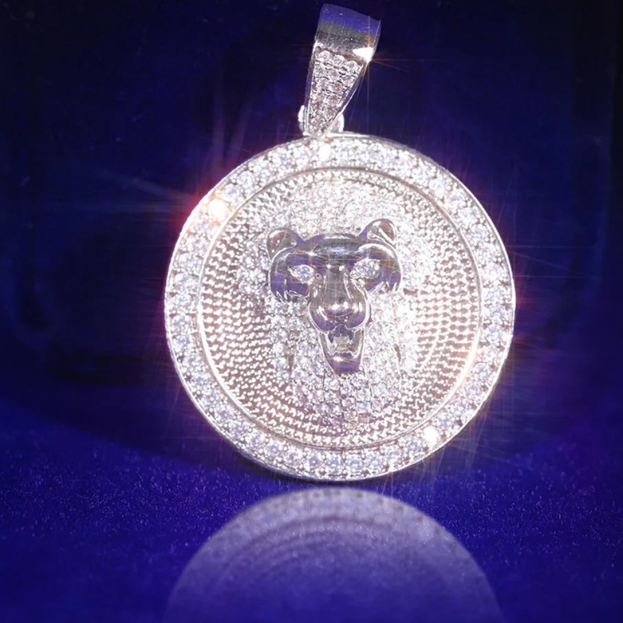 Wholesale Price Ready to Ship Gold Plated Pendant VVS Moissanite Diamond 925 Sterling Silver Charms Pendant for Necklace Jewelry
