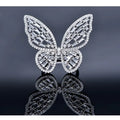 Wholesale Hot Sale Zirconium Rings butterfly Zirconia Jewelry 925 Sterling Silver Cubic Zircon butterfly Cz Ring Women