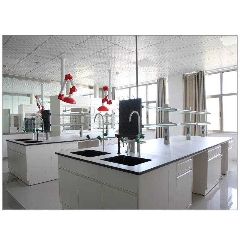 Laboratory Phenolic Resin Corrosion Resistant Benchtop Chemical Lab Worktop with Steel Surface and High-Pressure Laminate