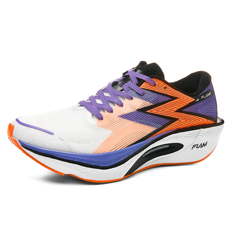 Latest Brand Logo Custom Carbon Fiber Flame Men Casual Sports Shoes Blank Mesh Breathable Women Fashion Running Walking Sneakers