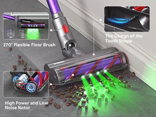Ready to Ship Auto Wireless S702 Double Cup Vacuum Cleaner Electric Power Source for Floor Carpet Household Area Rugs Car Vacuum