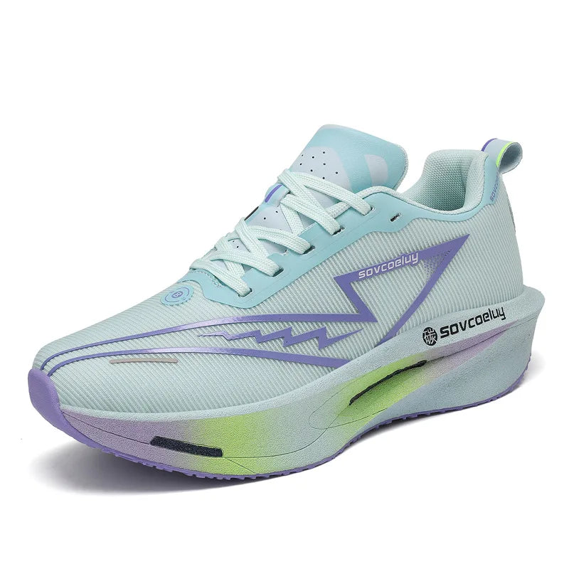 Popular Lightweight Breathable Carbon Plate Summer Spring Unisex Running Shoes for Men Women Factory Direct Wholesale Price