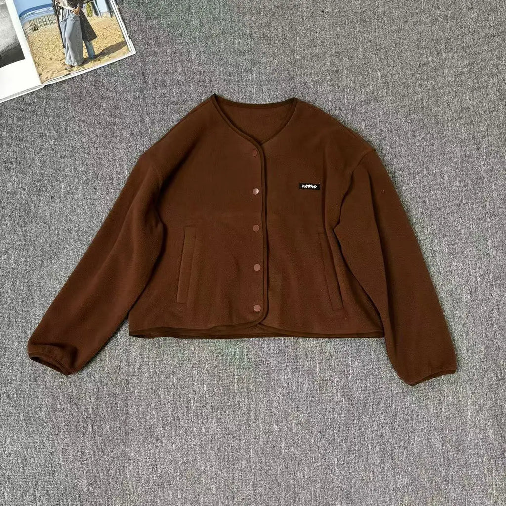 2024 Women's Casual Solid Color Long-sleeved Lazy Fashion Sweater