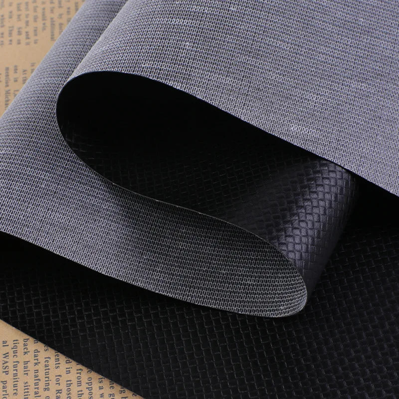 Customized 0.5 Encrypted PVC Artificial Leather Bottom Lattice Weave for Wallet Car Mats Furniture Decorative Bag Embossed