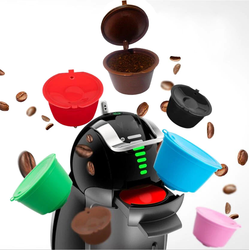 New Plastic Reusable Refillable Coffee Filter Capsule Cup for Dolce Gusto Machines Cafe Kitchen Gadgets Coffee Machine Filter