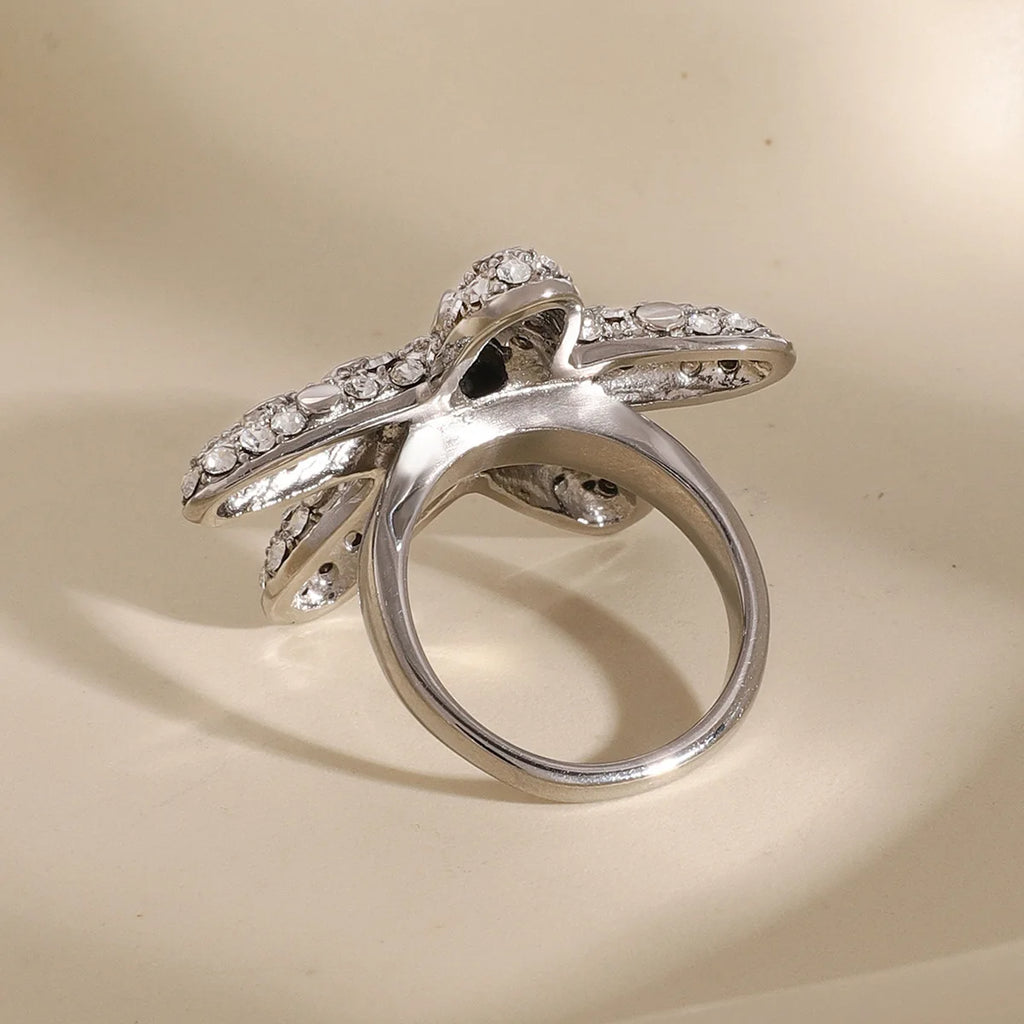 New Luxury Summer Design Waterproof Ring Stainless Steel 18K Gold Starfish Rings