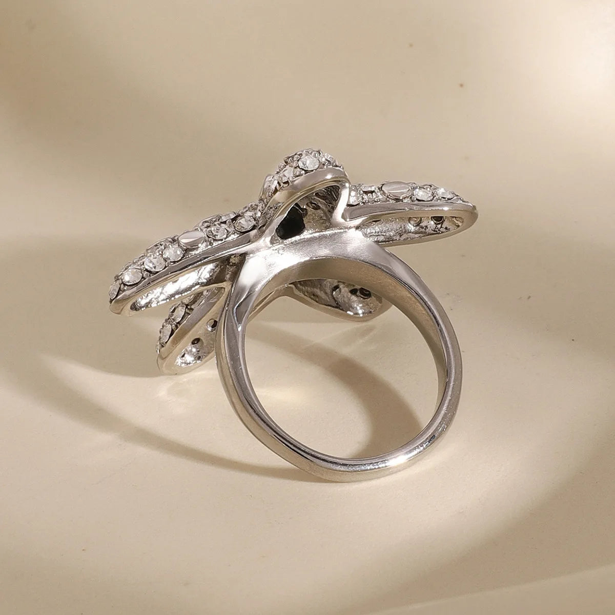 New Luxury Summer Design Waterproof Ring Stainless Steel 18K Gold Starfish Rings