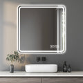 [US Stock] 36*36 Inch LED Bathroom Mirror With Anti-Explosion Glass Anti-Fog Features & Tri-Color Changing Accept Dropshipping